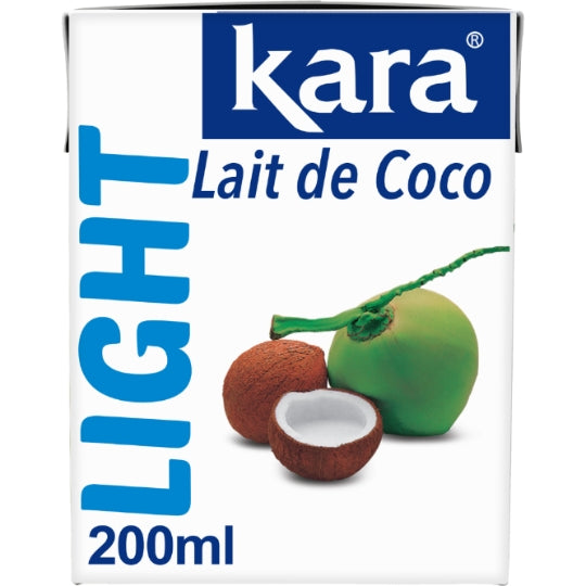 Lait de Coco Light KARA — La brique de 200mL — Lot de 3